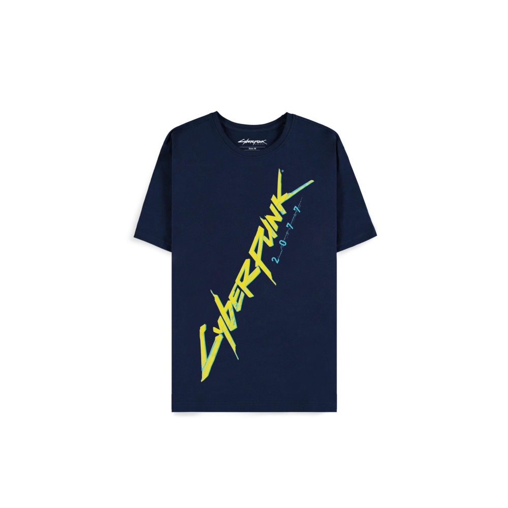 Cyberpunk 2077 - Logo Mens T-shirt - Blue